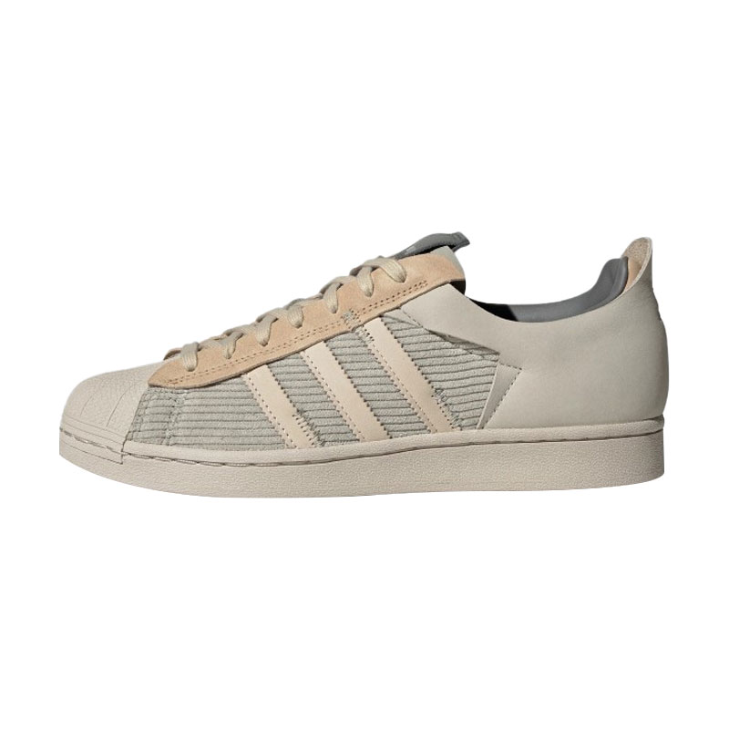 Adidas系带灯芯绒贝壳头运动板鞋