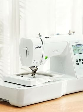 兄弟M330E电脑家用绣花机名字贴机器全自动刺绣商用小型迷你绣字