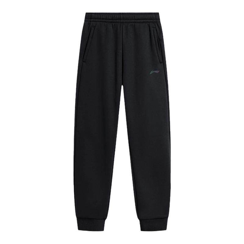 李宁运动裤女士春秋冬季2026新款束脚加绒休闲裤子女跑步长卫裤