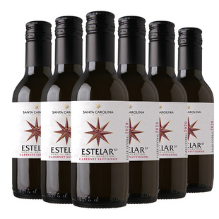 富隆胜卡罗赤霞珠红酒智利原瓶进口干红葡萄酒迷你小瓶187.5mL6支