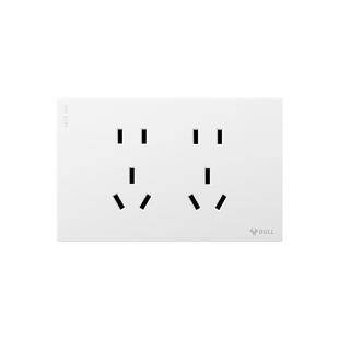 公牛蝶翼超薄开关插座面板118型连体家用多孔电源暗装九孔扩展G57