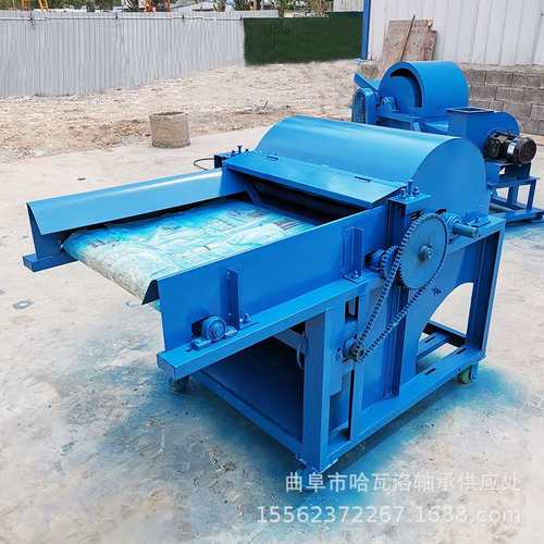 旧衣服碎布开松机 碳纤维玻纤棉开松机 棉花被套翻新开花机