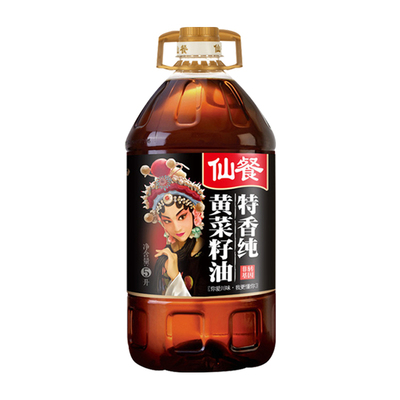 仙餐特香纯黄菜籽油5L