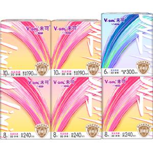 V-GIRL未可国标消毒级卫生巾50片
