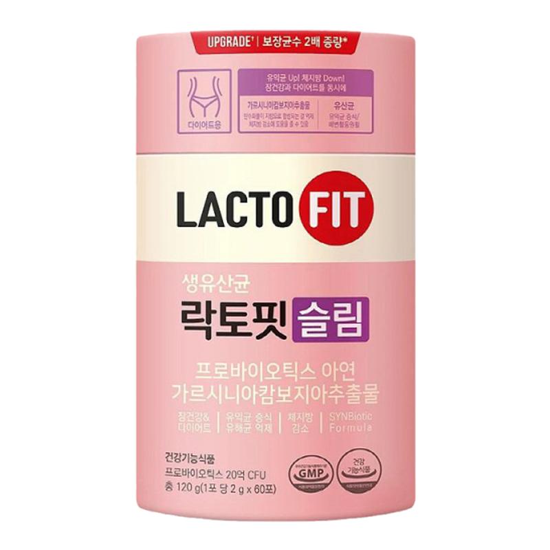 韩国直邮钟根堂LACTOFIT乐多飞乳酸菌益生菌女性调理清肠道60*2盒