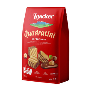 loacker莱家意大利进口零食巧克力威化饼干250g220g休闲食品临期