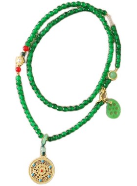 新中式复古串珠项链民族风