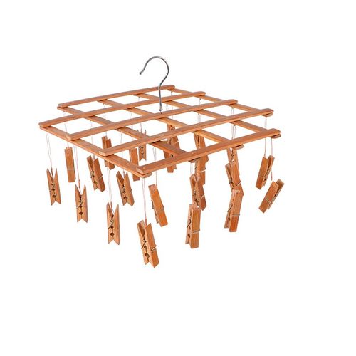 防霉碳化老式伸缩竹夹子竹衣架裤架裤夹无痕旋转挂晾晒袜子夹架子