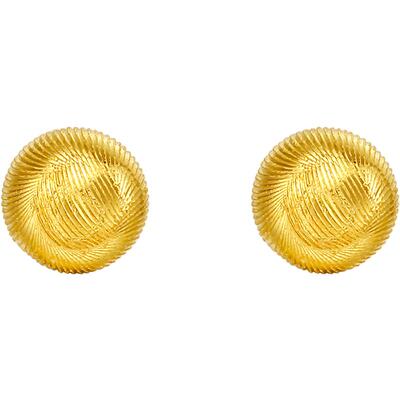 周六福黄金耳饰5G足金计价耳钉小巧小金珠母亲节礼物