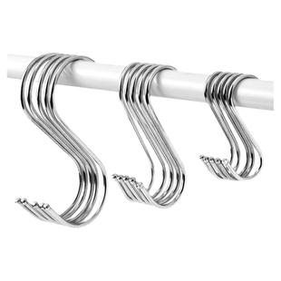 s挂钩不锈钢s型s勾s钩子晒香肠腊肉弯钩窗帘公交车金属厨房大号铁