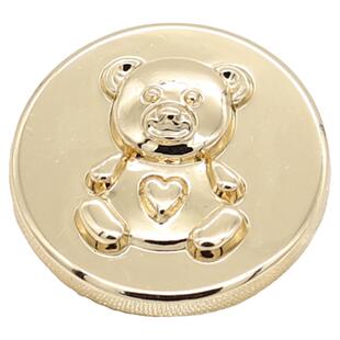 可爱小熊金属子母四合扣纽扣女装童装羽绒服外套暗扣免缝圆形按扣