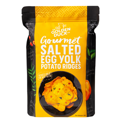 新加坡金鸭GOLDENDUCK咸蛋黄薯片饮品组合送男女友的网红休闲零食