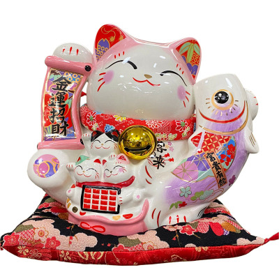 金石工坊富贵有余招财猫摆件大号