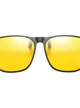 墨镜夹片男女偏光太阳镜近视夹片式大框大脸开车眼睛墨镜片可上翻