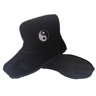 武当道士棉靴冬季保暖加绒太极拳鞋男女款武术练功鞋晨练云勾棉鞋