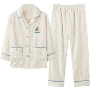 马克公主珊瑚绒睡衣女冬季可爱高级感加厚加绒小个子奶乎乎家居服