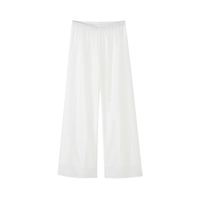 COMMON VALUE「 禅 Pāra 」光泽感 轻量级艺术纱 双层丝棉休闲裤