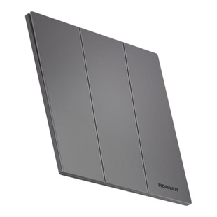 鸿雁开关插座旗舰店三开双控开关面板电灯三位开关家用墙壁开关