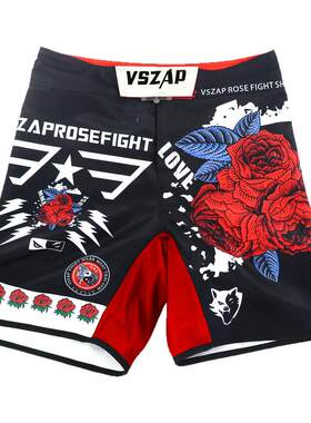 VSZAPMMA速干搏击运动UFC短裤男