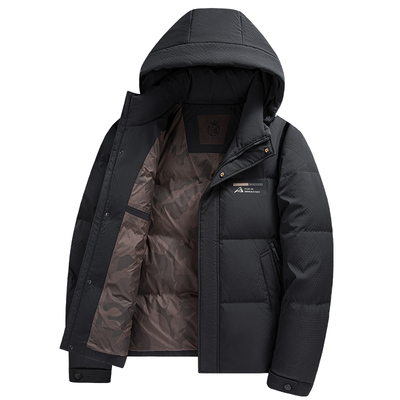 罗蒙羽绒服90%含绒量加厚防风