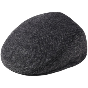 冬天中老年人帽子爷爷爸爸老人帽男保暖护耳前进鸭舌帽老头春秋季