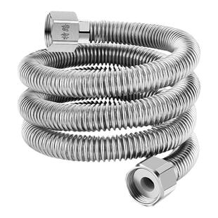 304不锈钢波纹管热水器专用进出水管加密冷热通用4分加厚防爆软管
