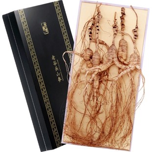 老谷头山参东北长白山人参林下参整枝山参泡酒人叁干参礼盒