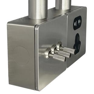 明装工业风开关不锈钢明线盒复古开关拨杆家用金属插座超薄面板