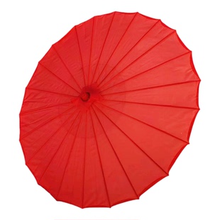 包邮舞蹈伞绸布油纸伞汉服古代伞红色婚礼伞儿童古装伞成人古典伞