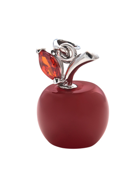 玛瑙苹果吊坠项坠925纯银女