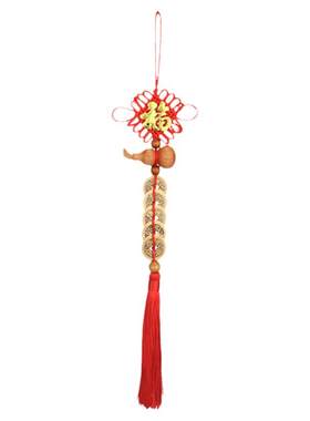 葫芦挂件天然铜五帝钱摆件化解邻居门对门卧室开口横梁厕所汽车福