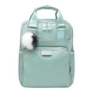 米菲简约通勤双肩包2025年新款包包休闲时尚纯色百搭学生书包女