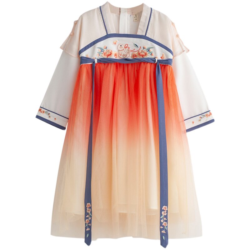 超仙女童汉服襦裙连衣裙中国风