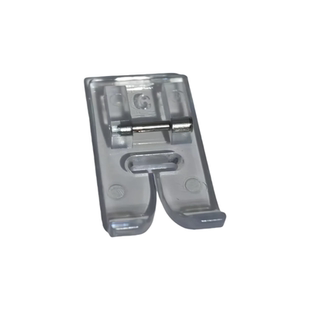 家用缝纫机配件大全薄料针织弹性面料专用防跳线通明压脚适合重机