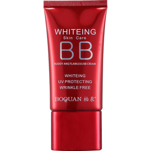 柏泉红润无暇BB霜遮瑕提亮均匀肤色修颜滋润补水自然服帖裸妆素颜