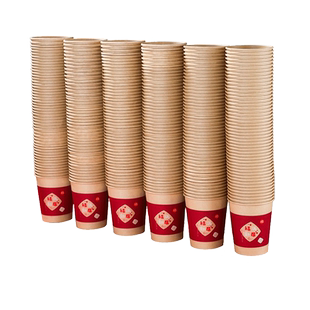 乔迁之喜纸杯一次性喜杯子纸碗红色加厚新居搬家碗筷水杯酒席用品