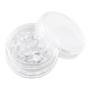 医学级高档硅胶透明耳堵耳钉堵塞防扎后塞帽配件固定长耳堵长耳钉