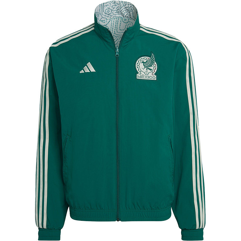 Adidas/阿迪达斯正品墨西哥队男子双面穿足球运动休闲外套 HF1439