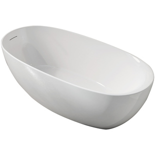 特拉维尔独立式浴缸家用亚克力小户型椭圆厚薄款网红酒店民宿浴盆