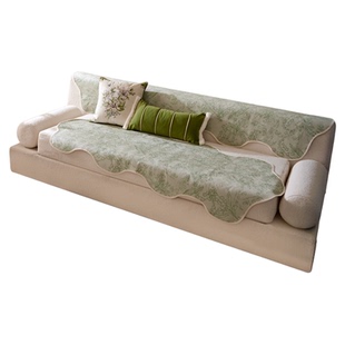 蜡笔派铃兰异形沙发垫现代高级轻奢沙发套盖布四季通用防滑坐垫A