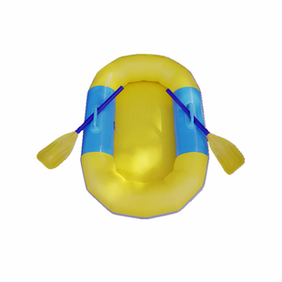 充气漂流船橡皮充气加厚耐磨便携双层皮划艇儿童单人游玩景区汽艇