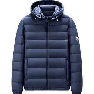 品牌羽绒服男士冬季防风保暖轻薄款可脱卸帽休闲百搭鸭绒防寒外套