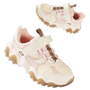 巴拉巴拉童鞋儿童运动鞋女童鞋2026新秋冬鞋子厚底撞色红色老爹鞋