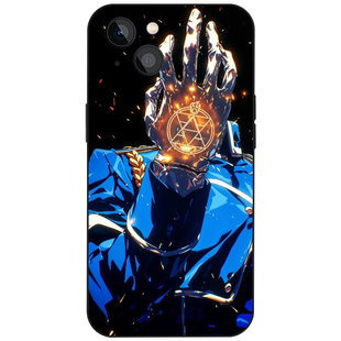 钢炼罗伊马斯坦手机壳适用苹果15红米K80小米14硅胶VIVO华为OPPO防摔MagSafe磨砂磁吸iPhone16ProMax动漫周边