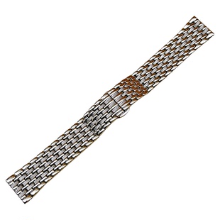 表带钢带超薄不锈钢男女表链实心精钢蝴蝶扣配件适用DW浪琴嘉岚