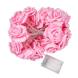 玫瑰花彩灯串灯led室内求婚氛围灯生日场景布置少女房间卧室装饰