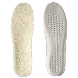 足力健乳胶羊羔绒鞋垫加绒加厚女款冬季保暖男士冬天防寒皮毛一体