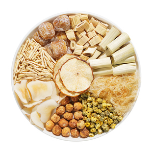 海石花海底椰雪梨膏原材料竹蔗茅根水菊花膏滋润广式糖水茶包汤料