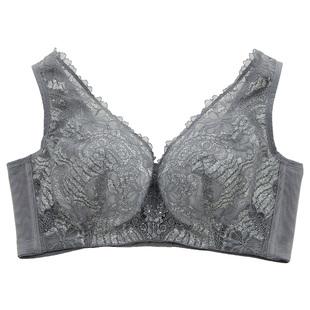 绯格贝缇G4513夹棉软钢圈文胸全罩杯薄大胸显小上托收副乳内衣女