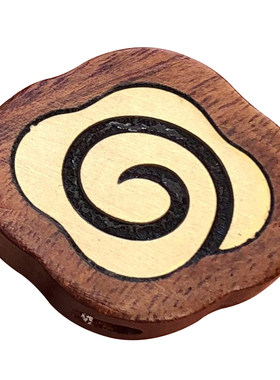祥云桃花福字檀木DIY饰品小配件